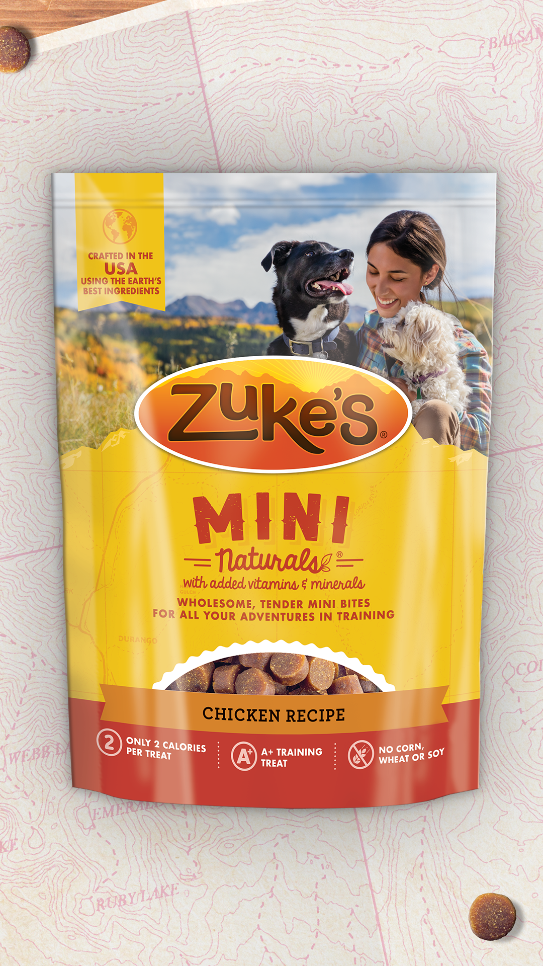 Zuke's Natural Dog Treats Facebook ad from Jan 6, 2026
