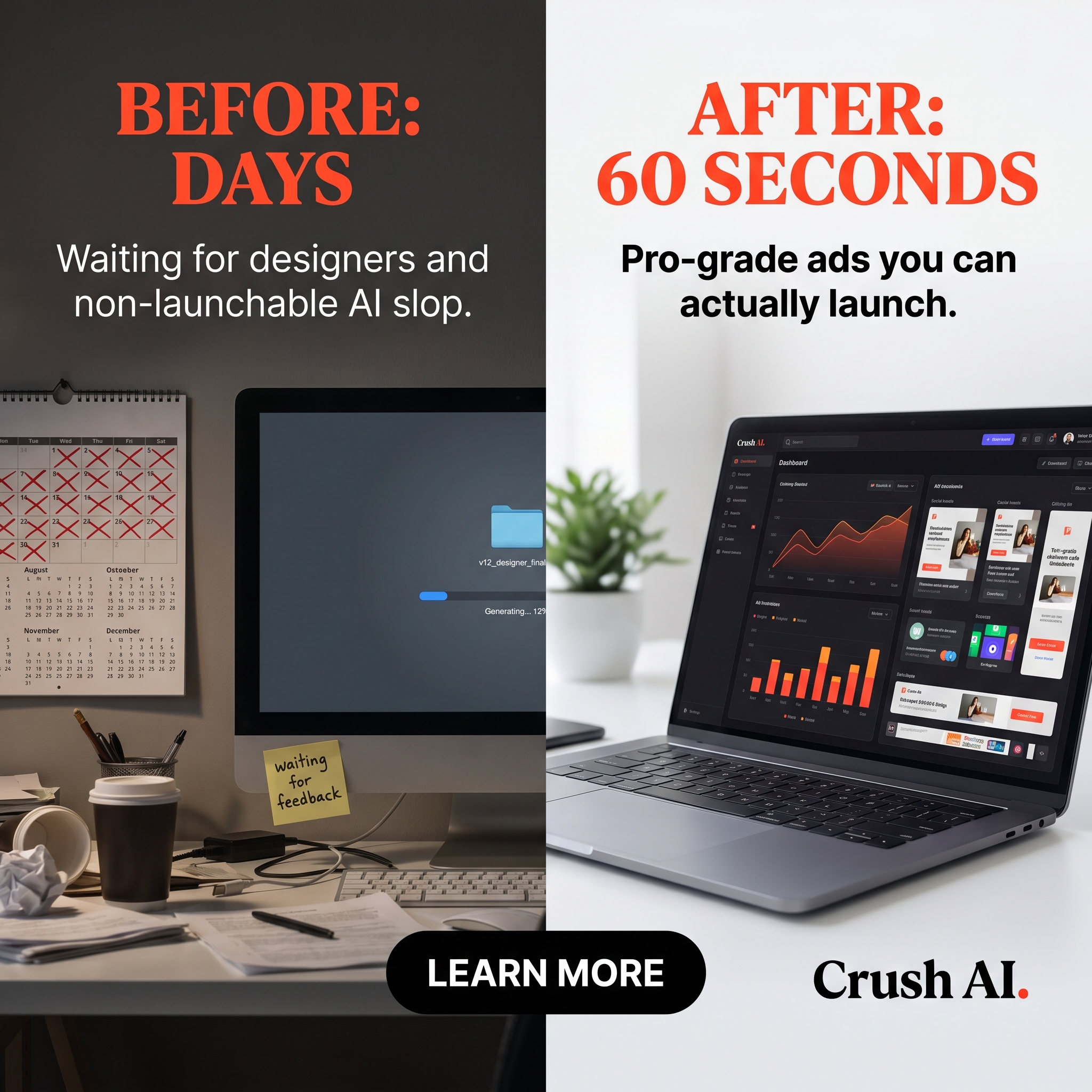 trycrush.ai Facebook ad