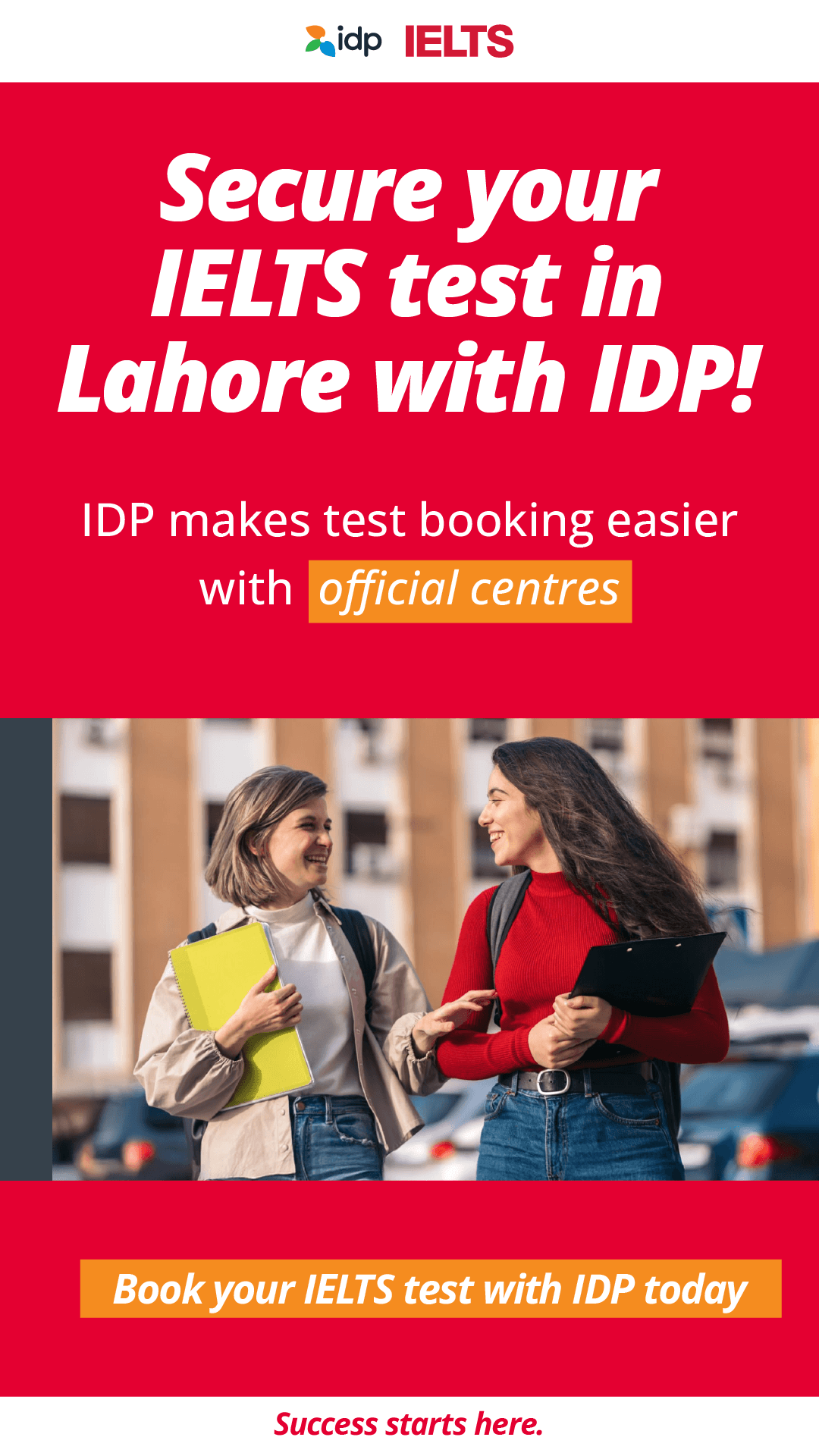 IELTS Essentials from IDP Facebook ad