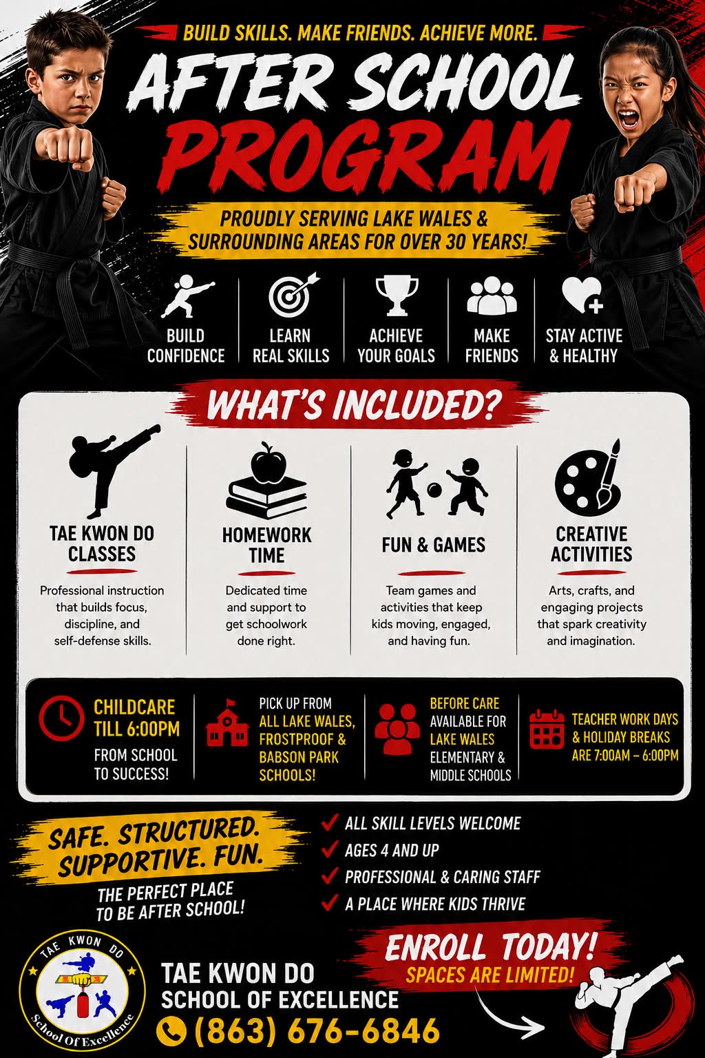 Tae Kwon Do School of Excellence LLC Facebook ad