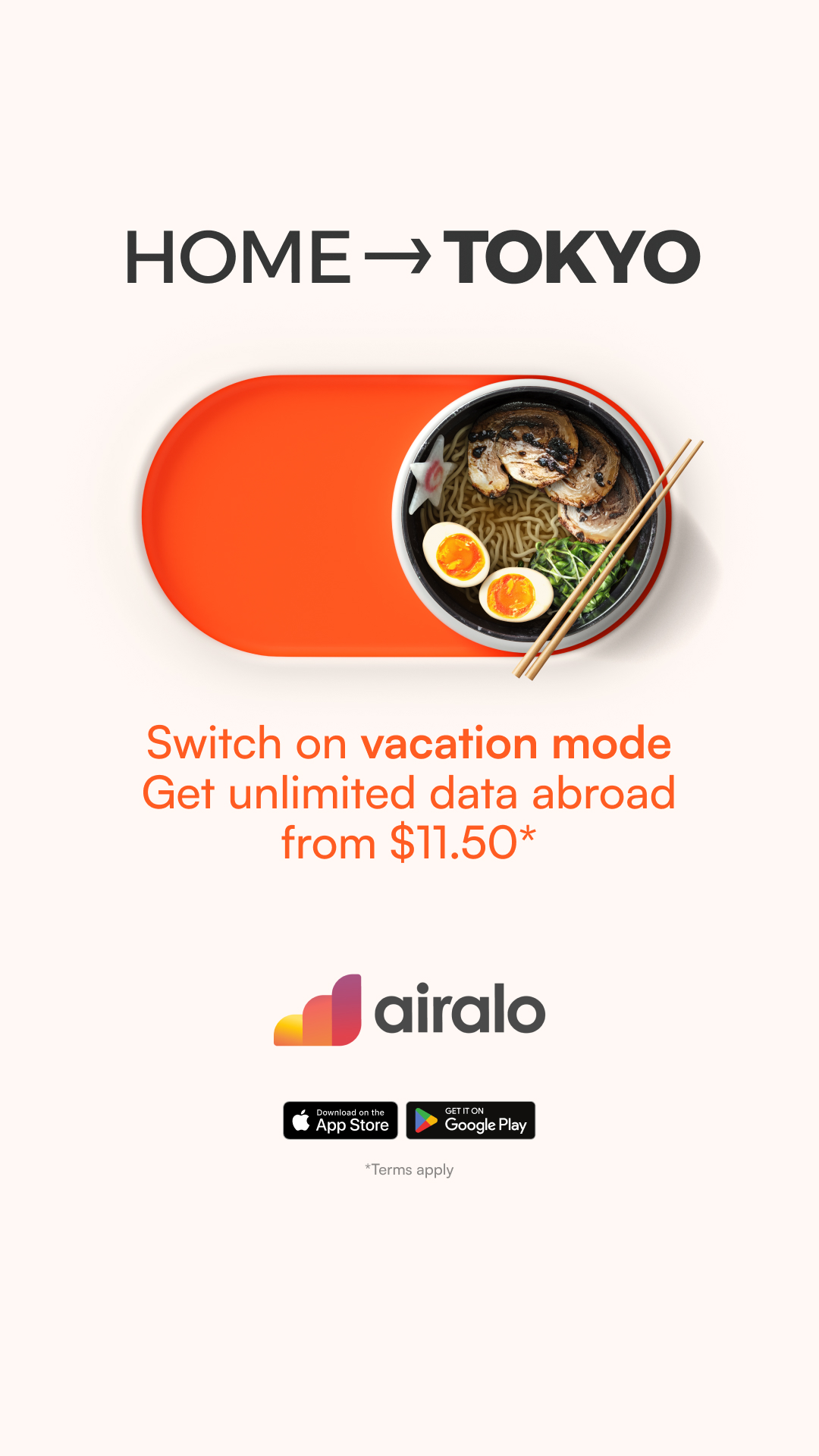 Airalo Global eSIM Store Facebook ad