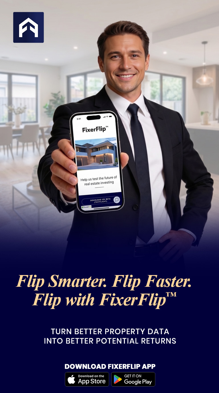 FixerFlip Facebook ad: Real Estate with FixerFlip