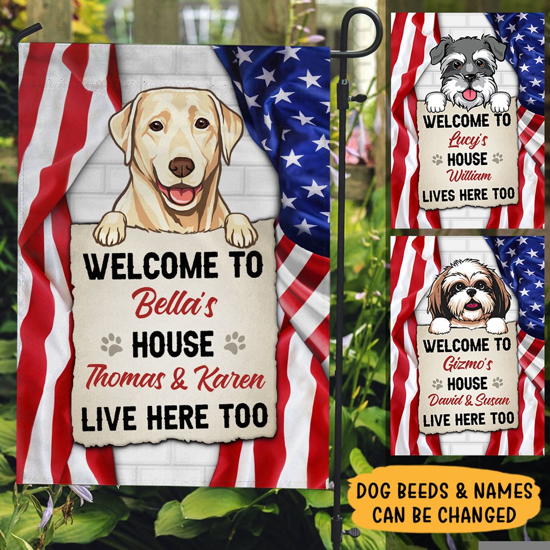 PersonalFury - What's Up Dogs Facebook ad: Personalized Garden Flag