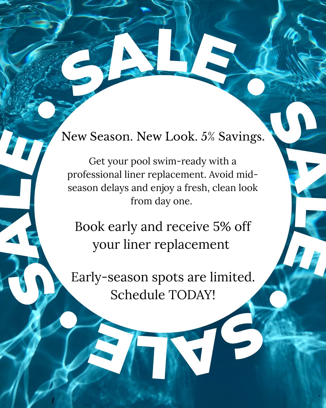 Pool and Spa Services LLC Facebook ad: Start the swim season right
