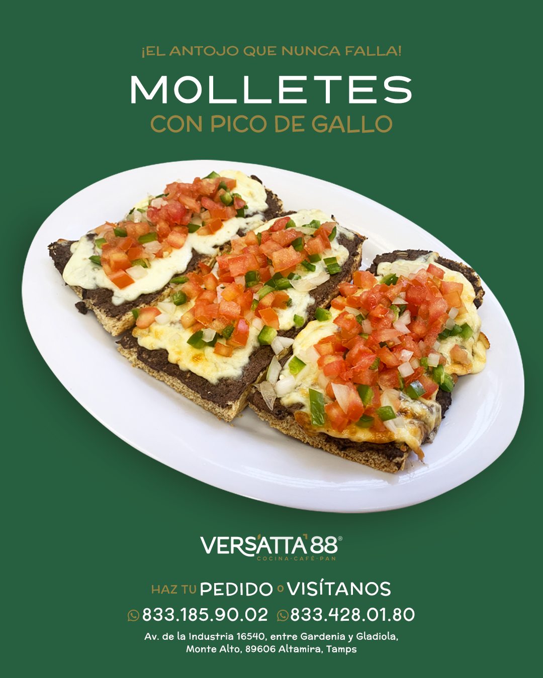 Versatta 88 Restaurante, Cafetería,  Panadería Facebook ad