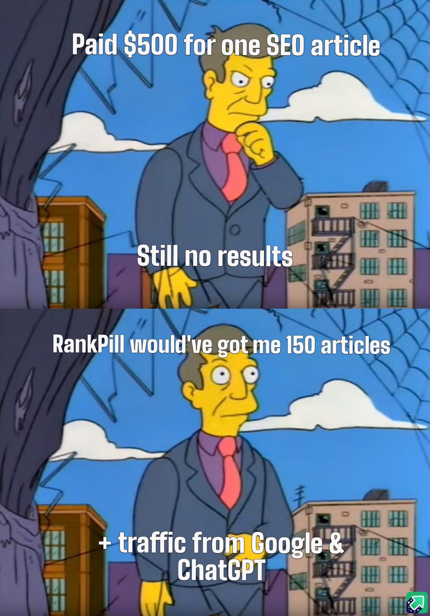 RankPill Facebook ad
