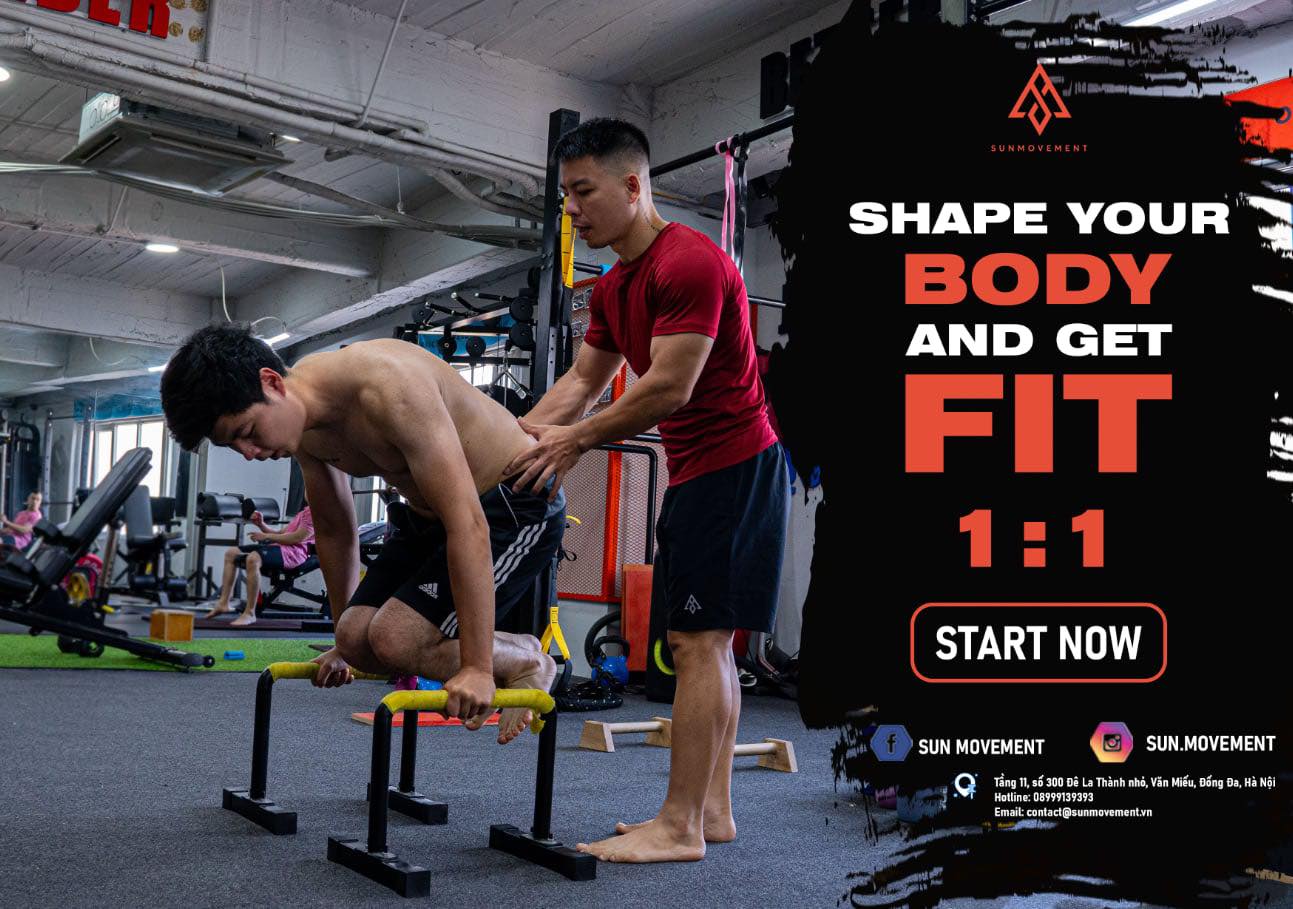 Sun Movement Facebook ad: CALISTHENICS 1:1