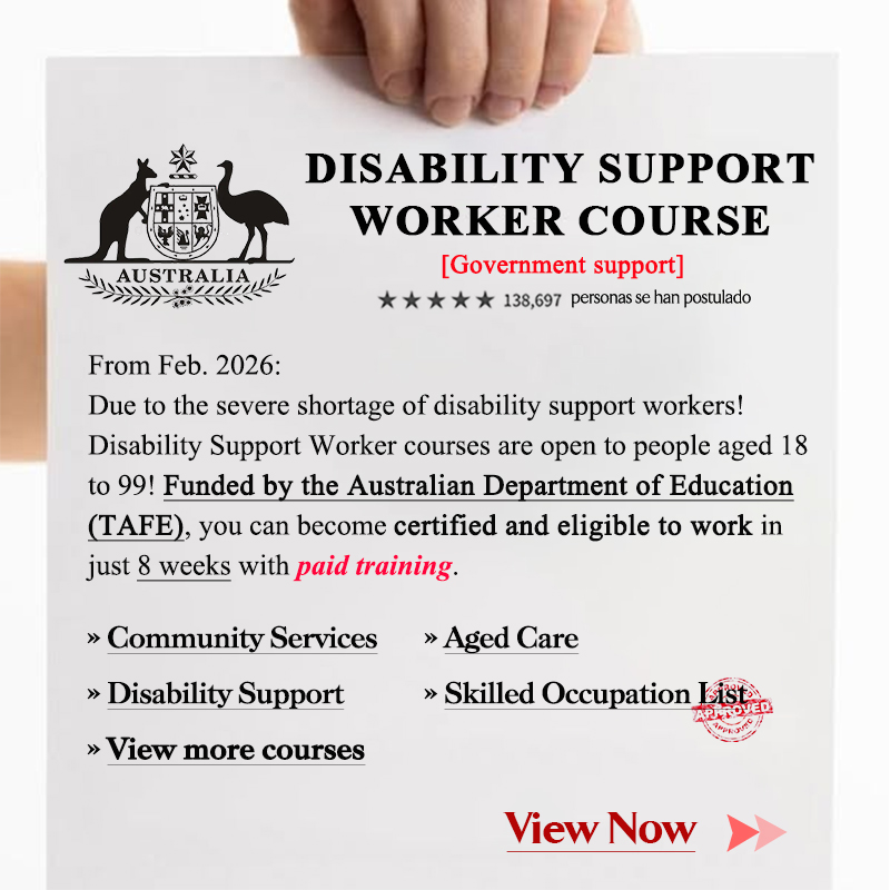 Universal-assistant Facebook ad: Disability Support Worker courses