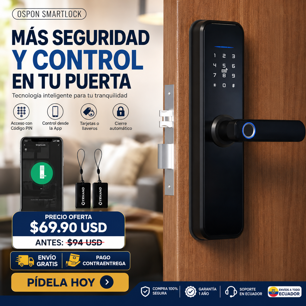 Aliado Andino Facebook ad: Envío Gratis + Pago en Casa