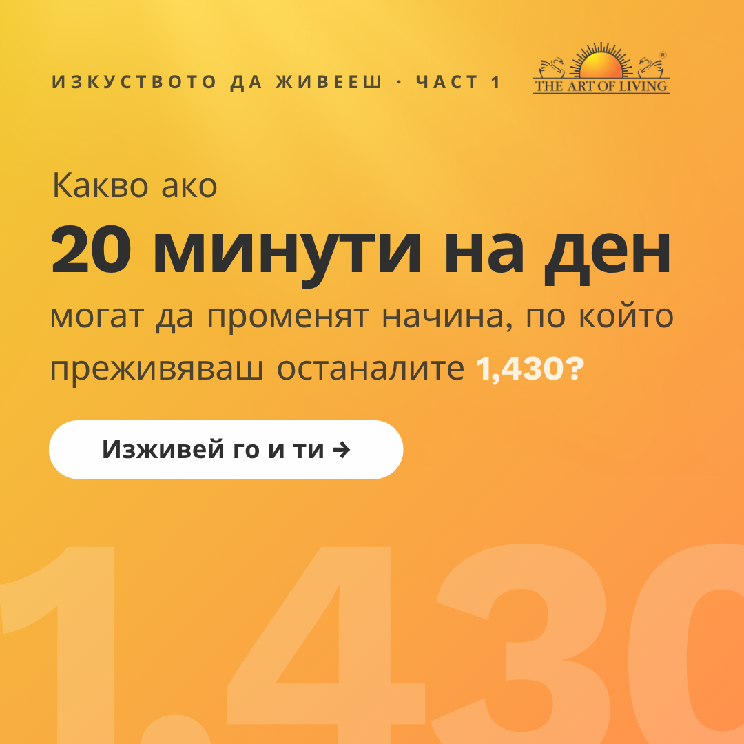 The Art of Living Facebook ad