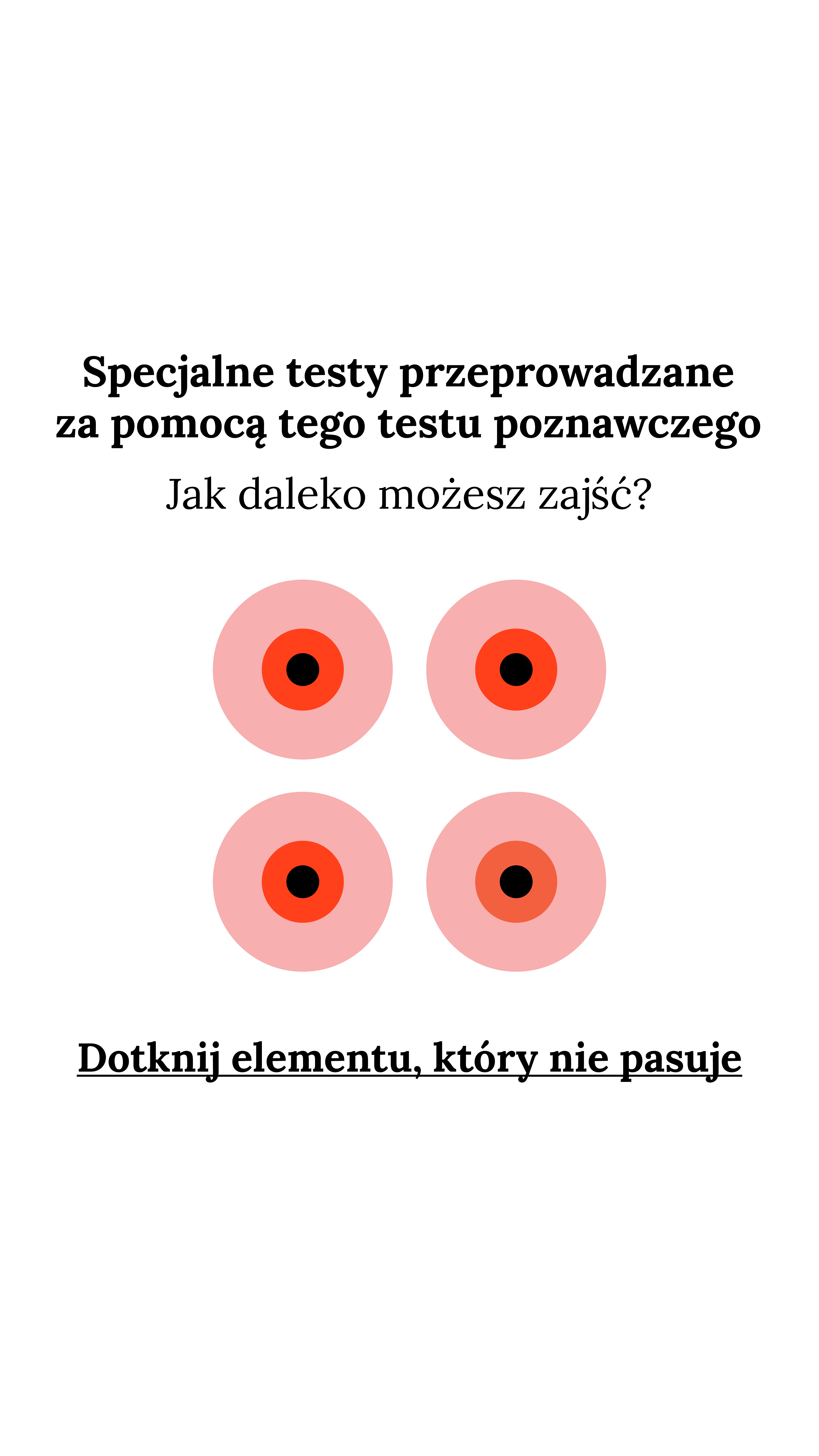 International IQ test Facebook ad