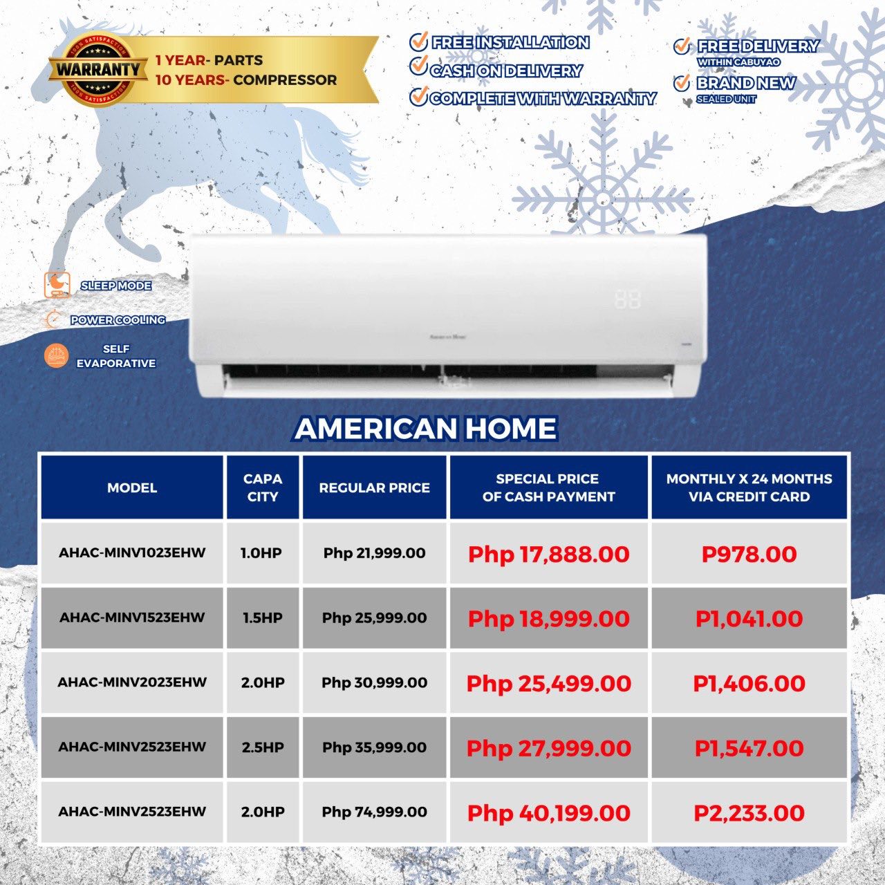 AJ3 Cool-Aire Laguna Facebook ad: 2026 EXTENDED SUPER SALE SALE SALE TIL SUPPLIES…
