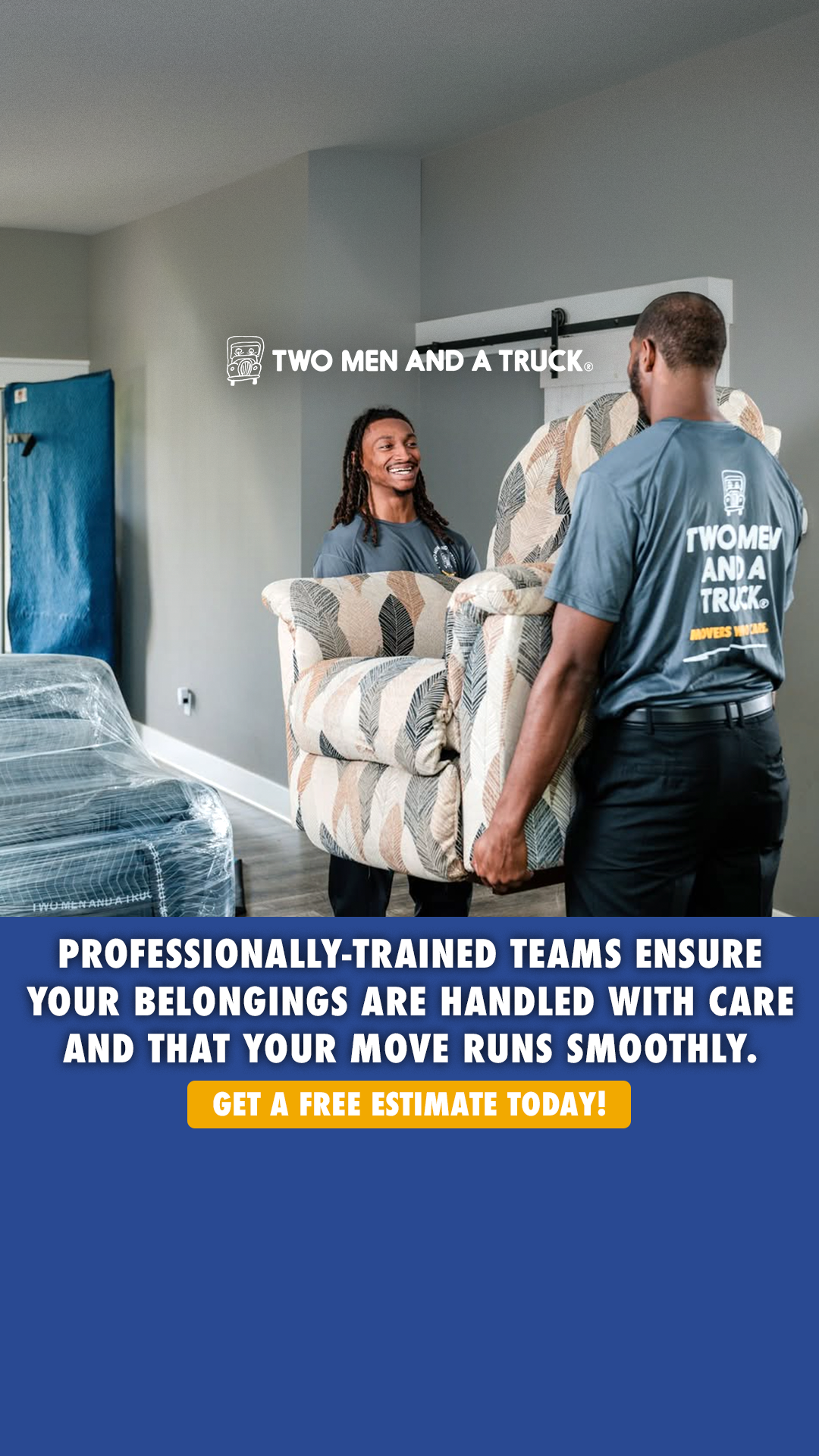 TWO MEN AND A TRUCK - Jackson, MI Facebook ad: Get An Estimate