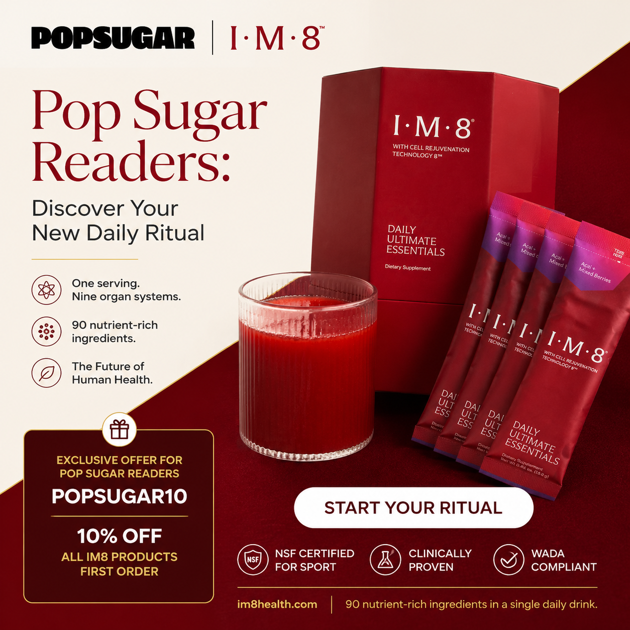 Popsugar Facebook ad