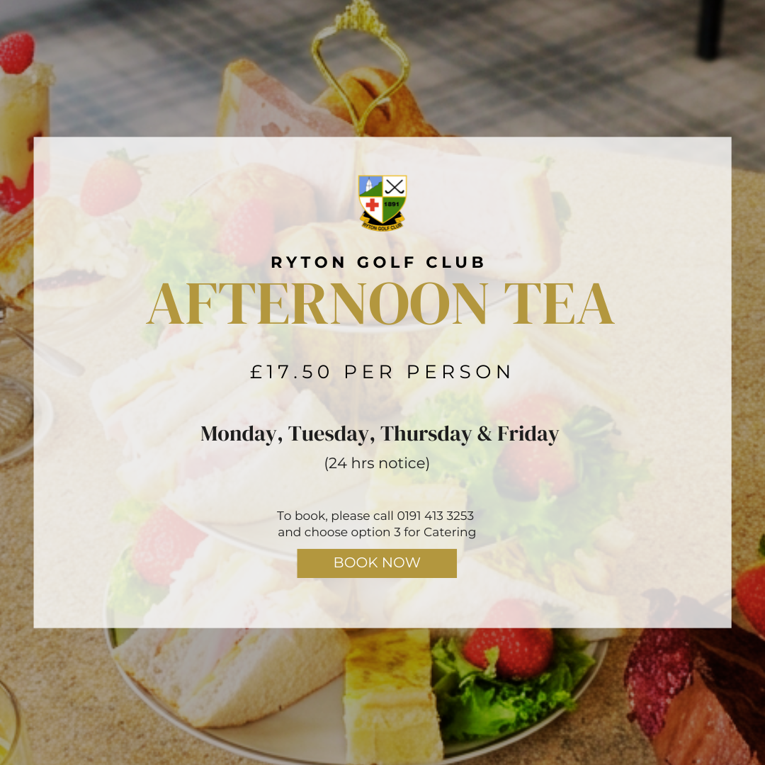 Ryton Golf Club - Ads Facebook ad: Book Your Afternoon Tea Today!