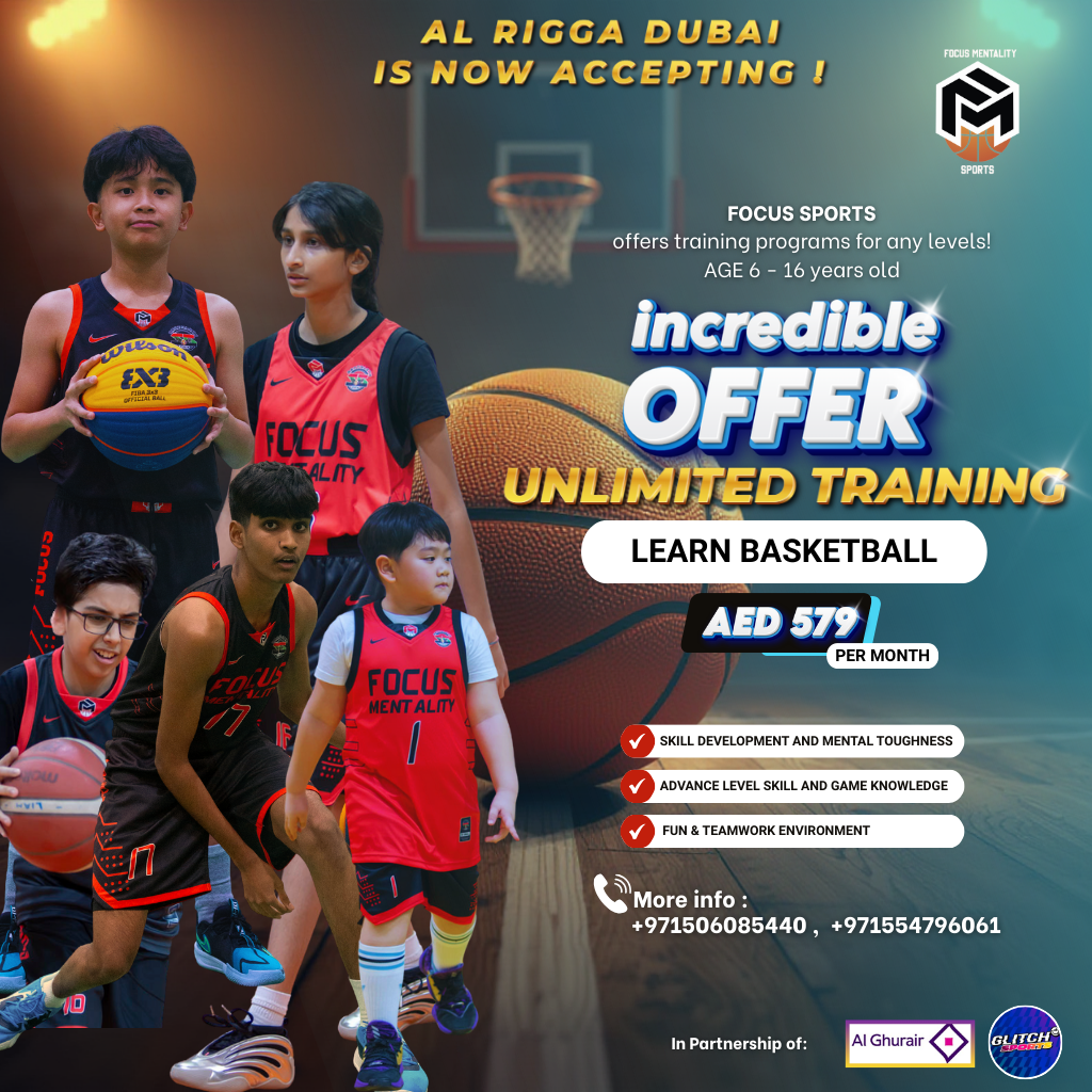 Focus Sports Facebook ad: UNLIMITED TRAININGS PER MONTH