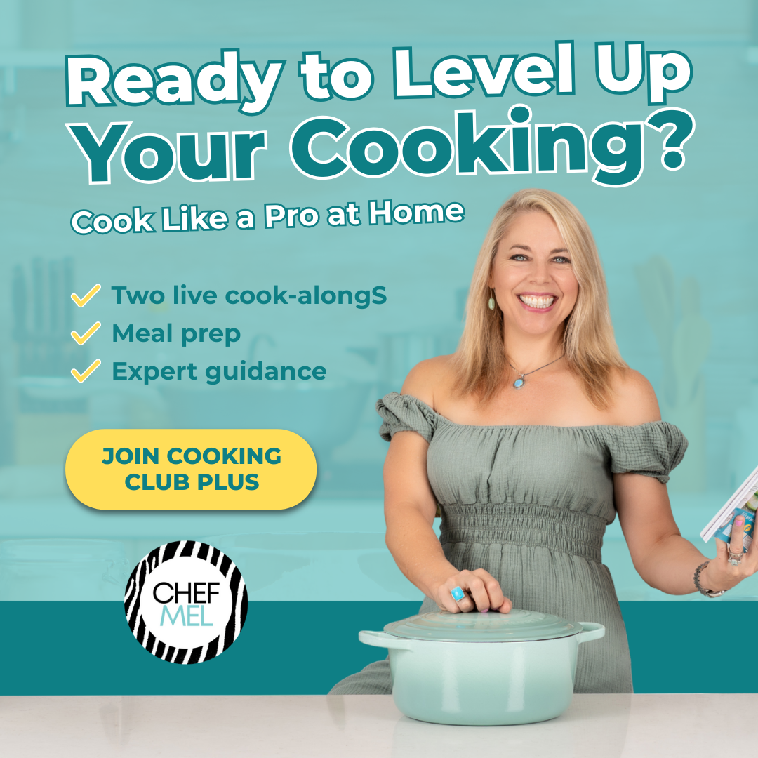 Chef Mel The Happy Chef Facebook ad: Level Up Your Cooking Skills