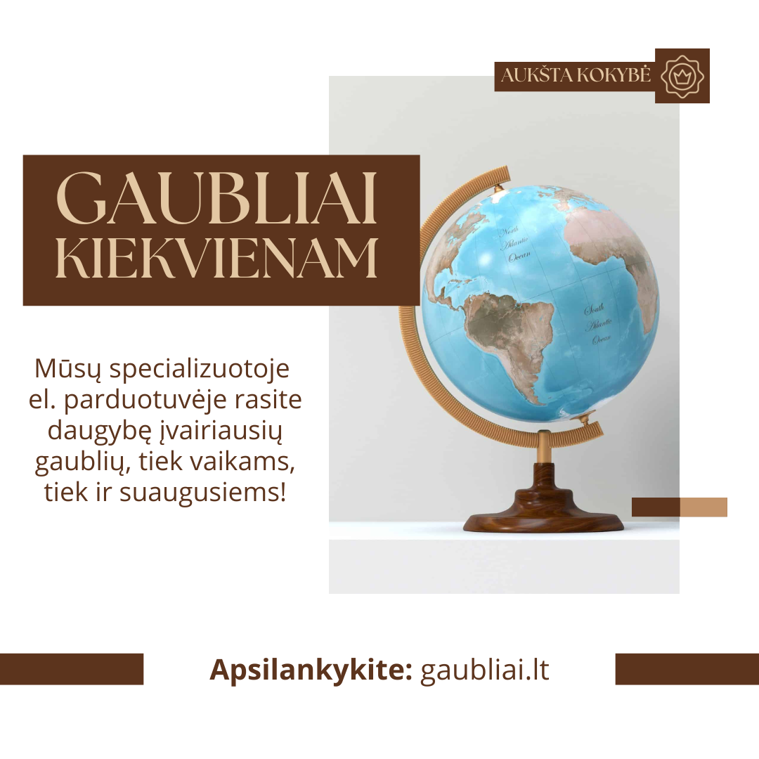 Gaubliai.lt Facebook ad: Specializuota gaublių ir sieninių žemėlapių el. parduotuvė…