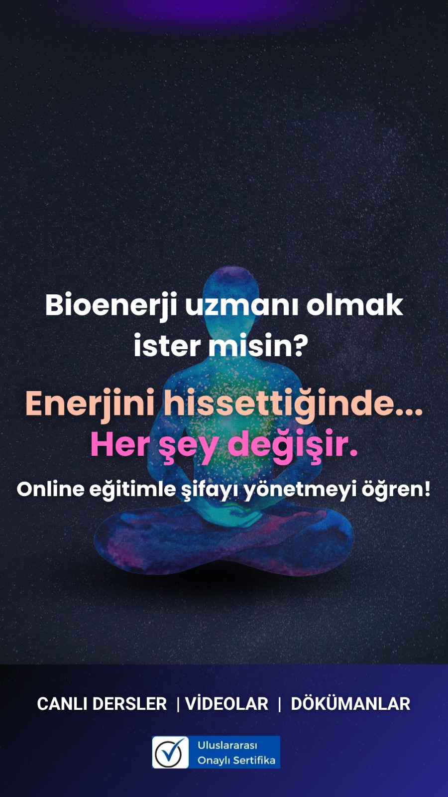 Türk Sağlık Eğitimleri Merkezi Facebook ad: Bio Enerji Eğitimi - SINIRLI KONTENJAN - ÜNİVERSİTE ONAYLI