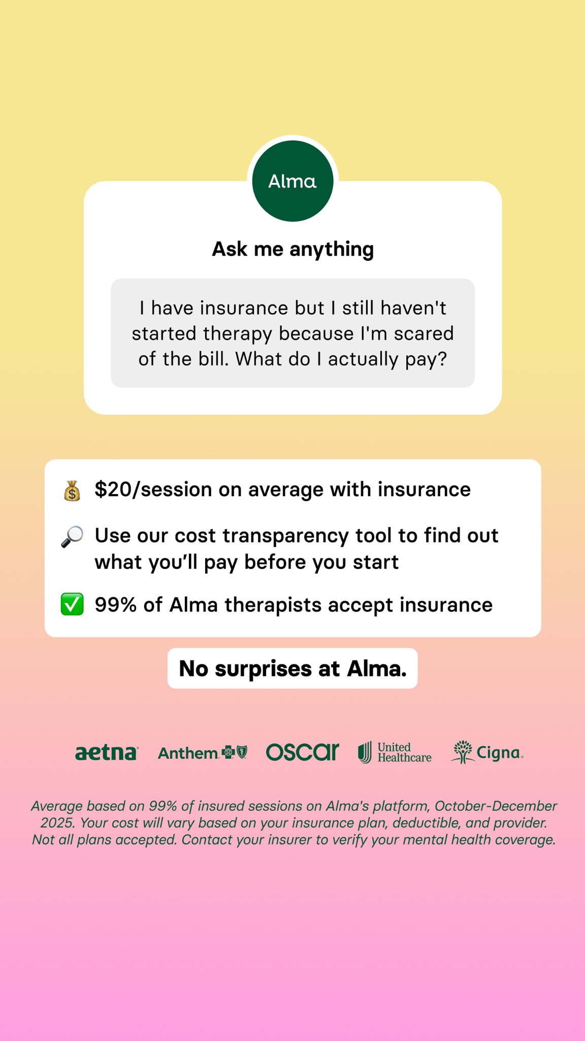 Alma Facebook ad