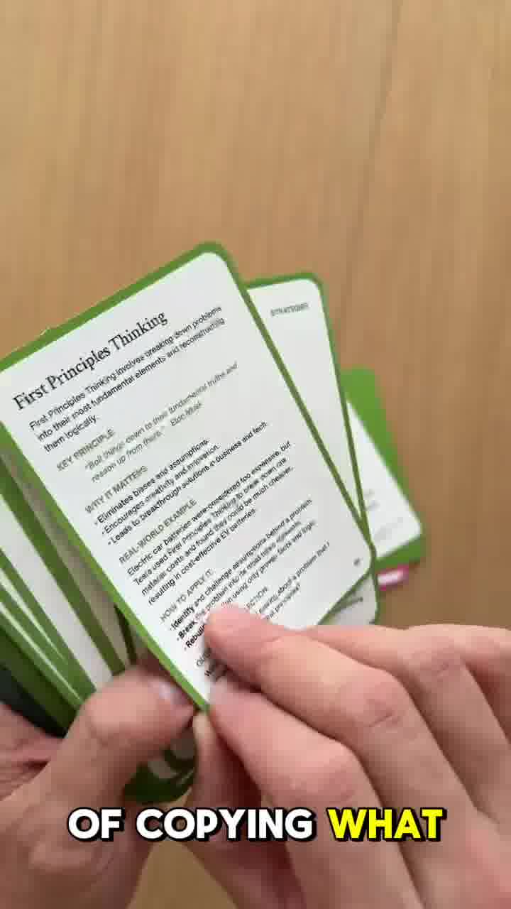 Insight Decks Facebook ad: Mental Models Card Deck