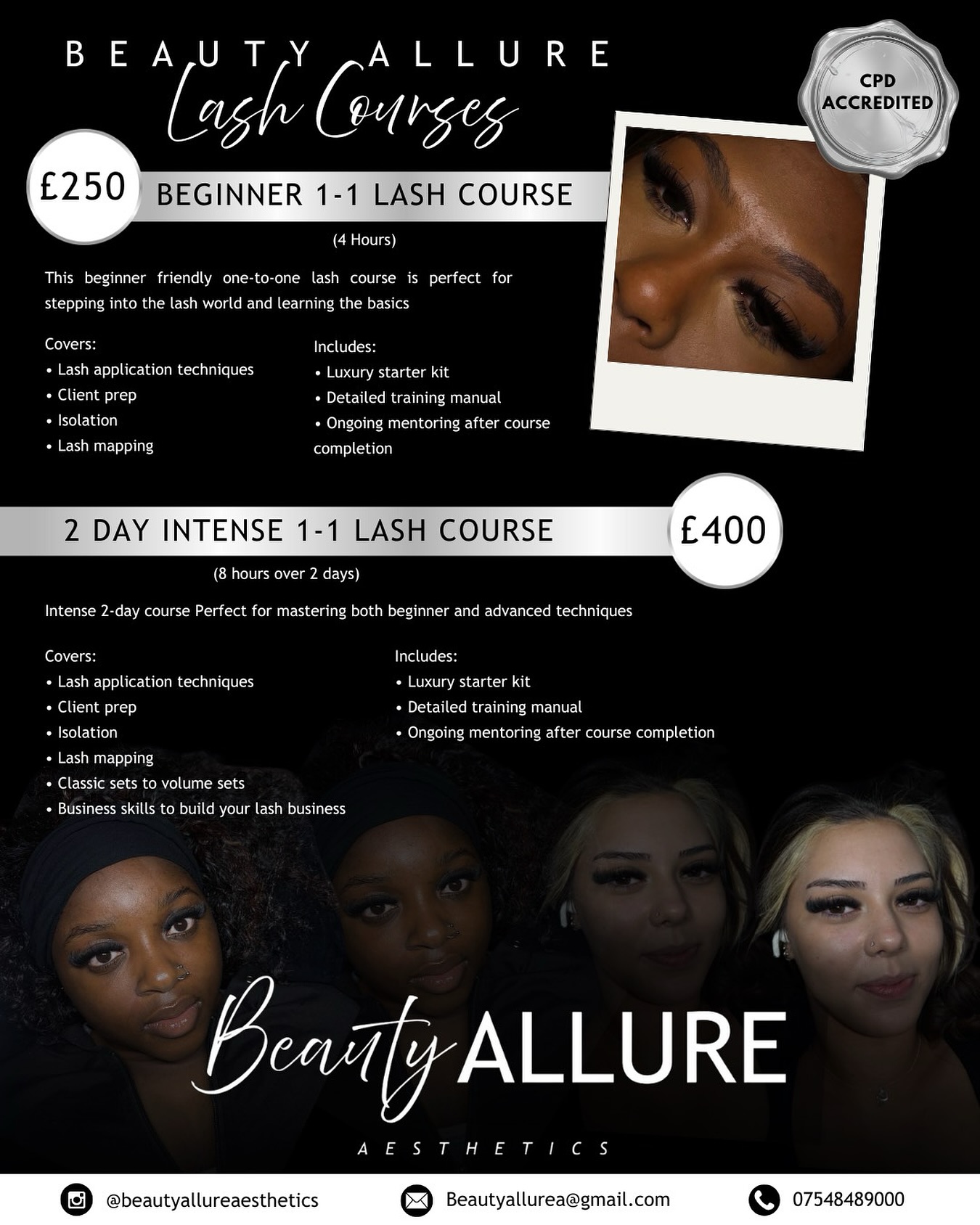 beautyallureaesthetics Facebook ad: Ready to begin your lash journey?