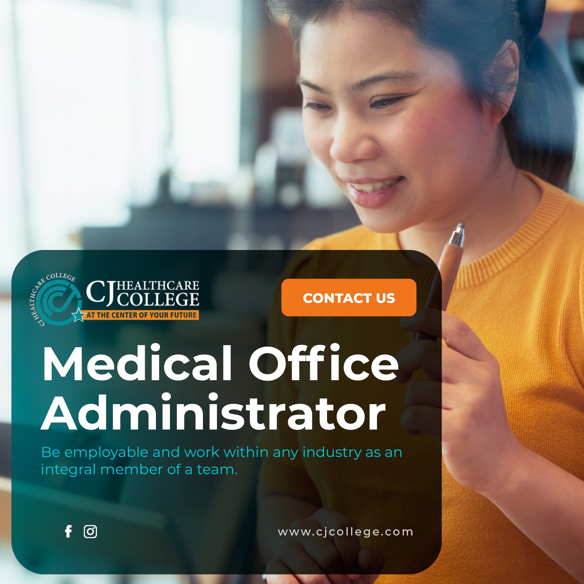CJ Health Care College Facebook ad