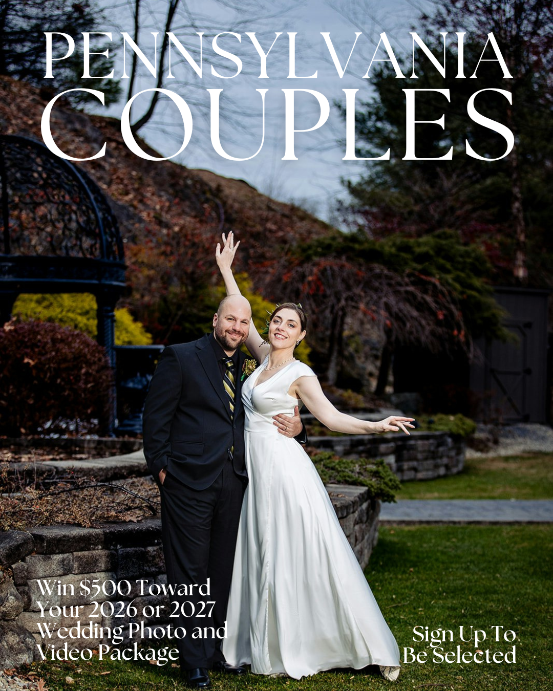 Mackey Photo & Video Facebook ad: Win a $500 Wedding Gift + Free Engagement Session