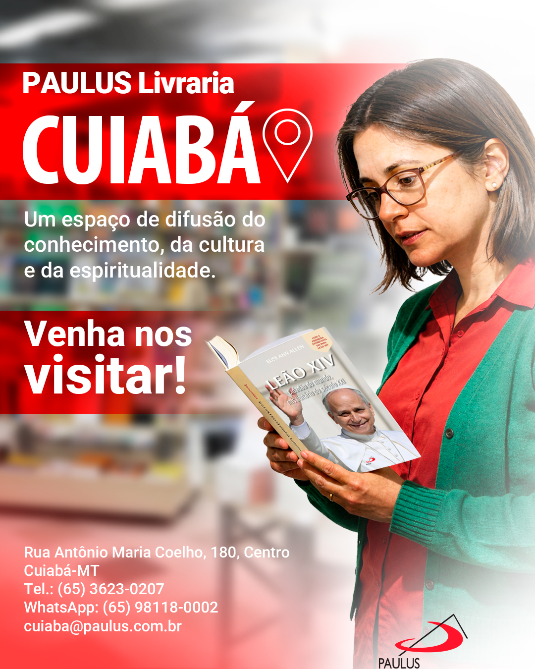 Paulus Editora Facebook ad: Converse conosco