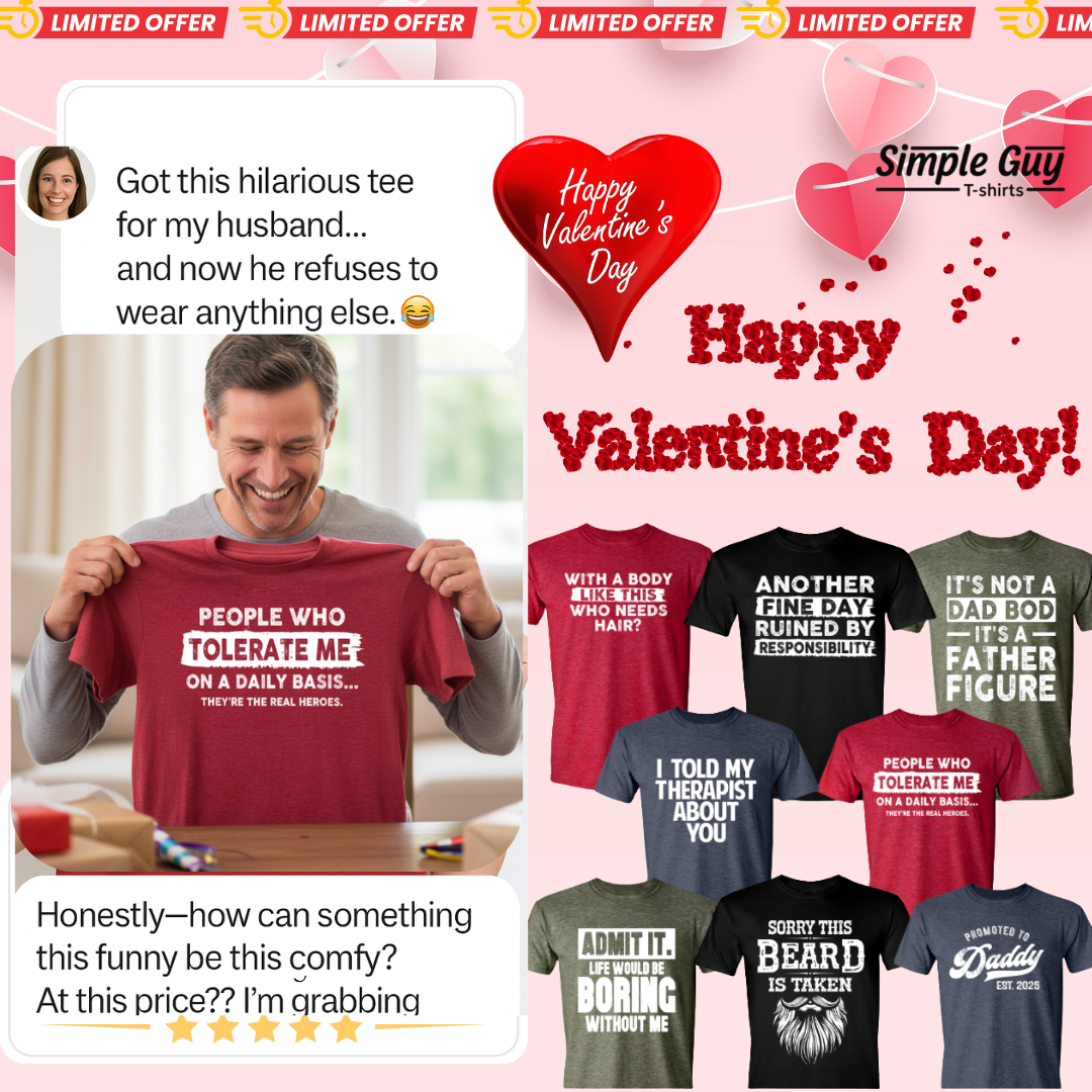 Simple Guy Tshirts Facebook ad