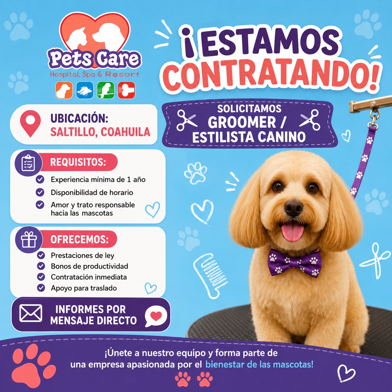 Pets care - Hospital Veterinario en Saltillo Facebook ad