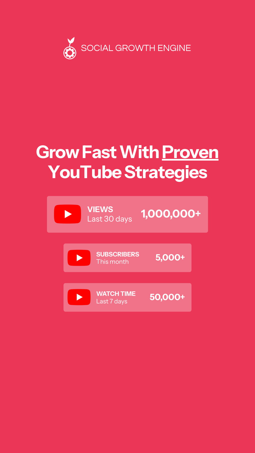 Social Growth Engine. Facebook ad