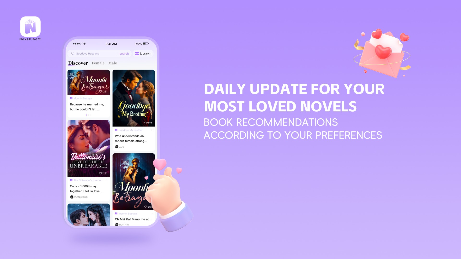 Novel Short Facebook ad