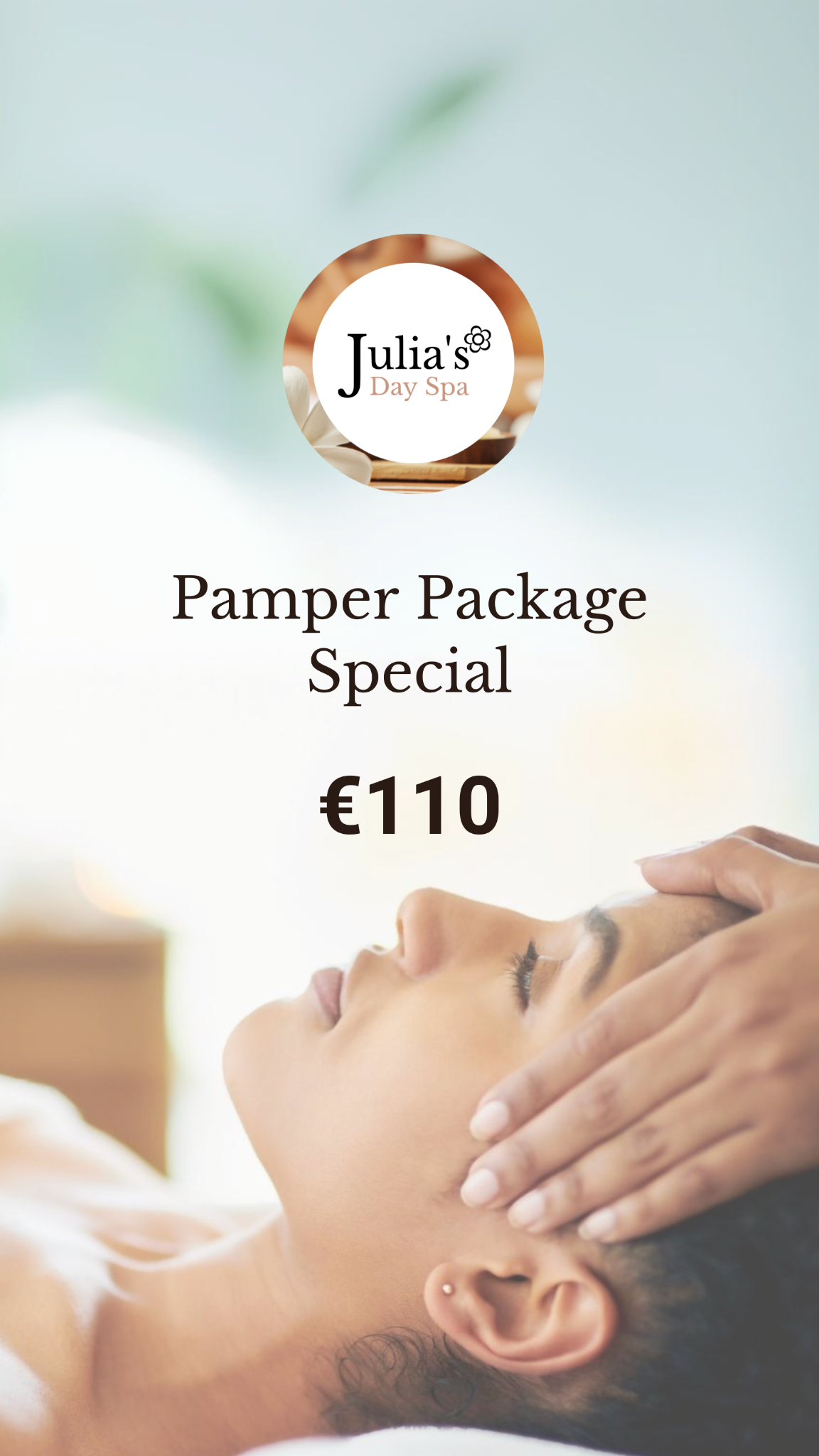 Julia's Day Spa Facebook ad