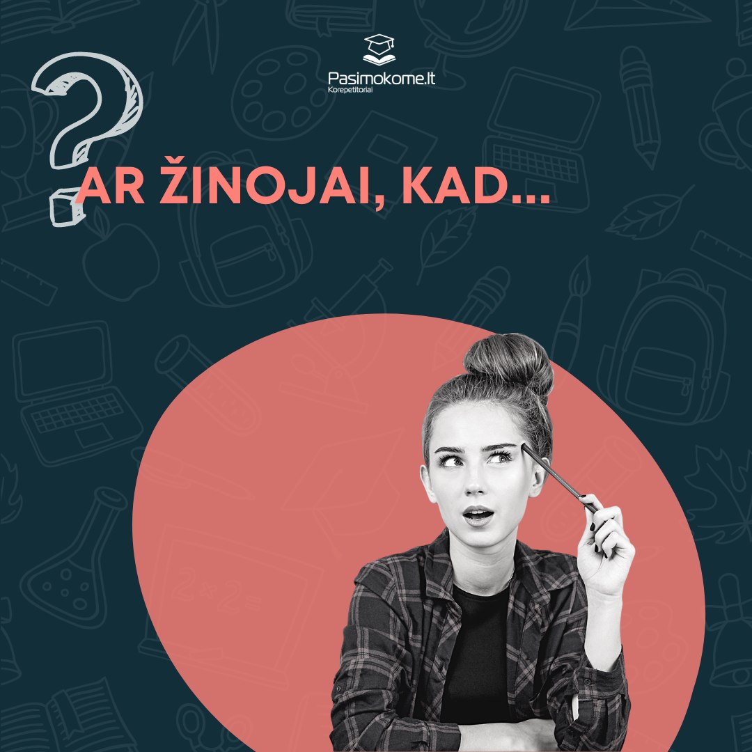 Pasimokome.lt korepetitoriai Facebook ad