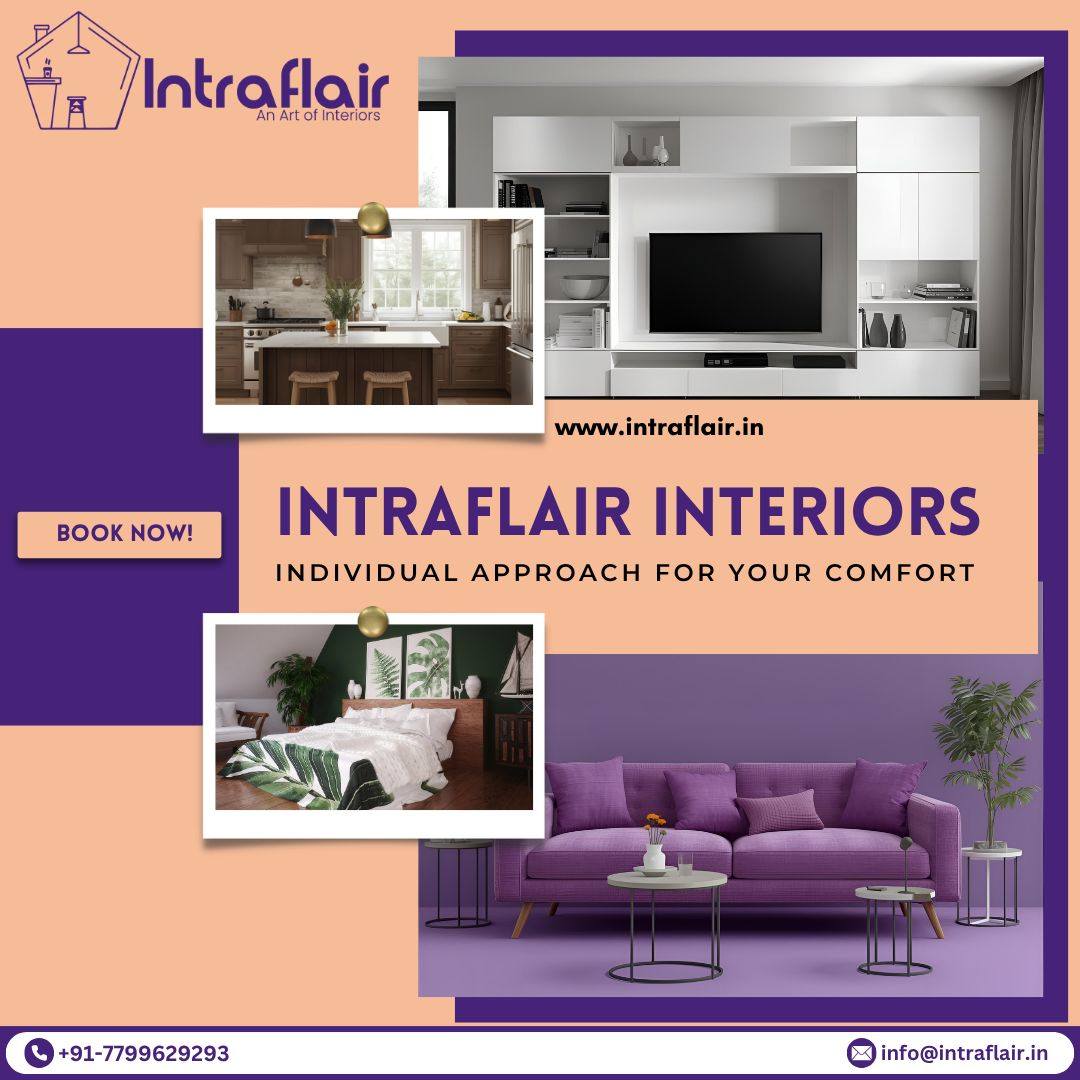 Intraflair Facebook ad: Transform your home with expert interior design services.
