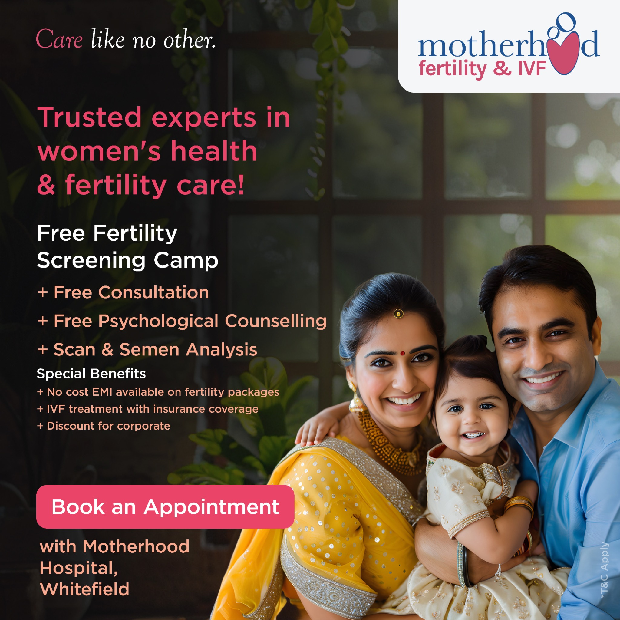 Motherhood Fertility & IVF Facebook ad