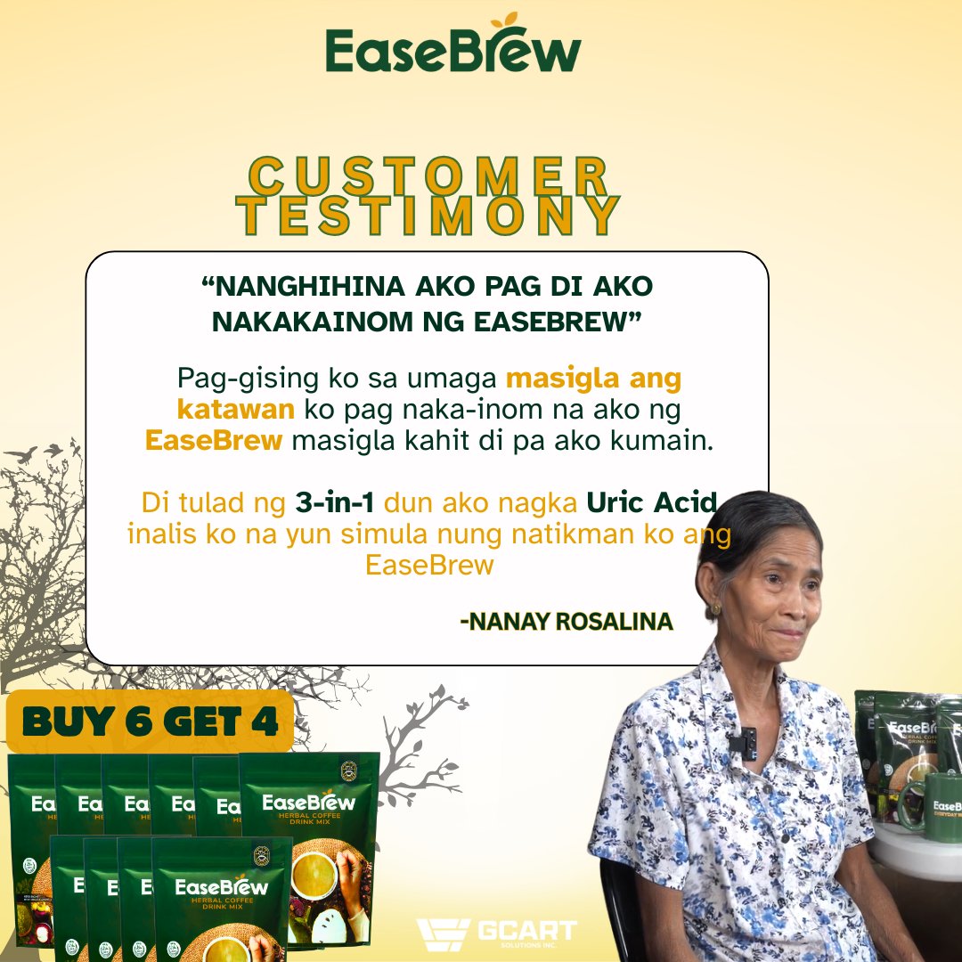 Discover EaseBrew Herbal Coffee Facebook ad: Masiglang Umaga Kasama ang Paboritong Herbal Coffee