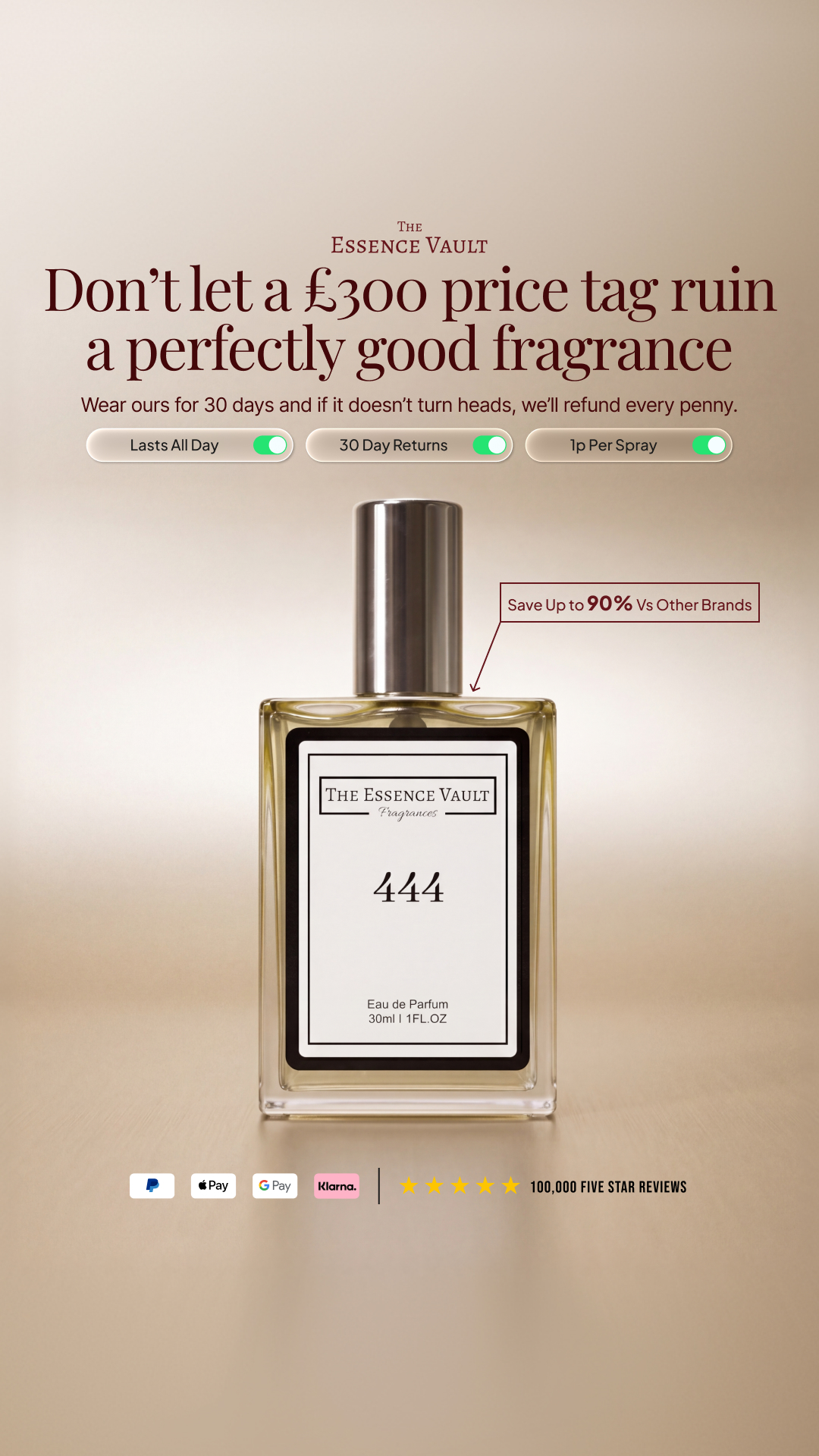 The Essence Vault Facebook ad