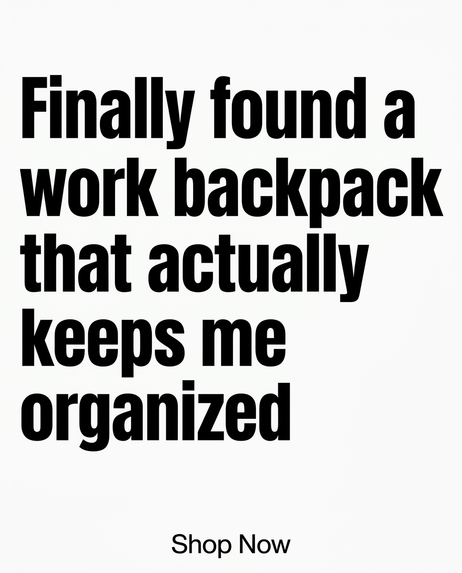 Tess Recommends Facebook ad: Tired of disorganized work bags?