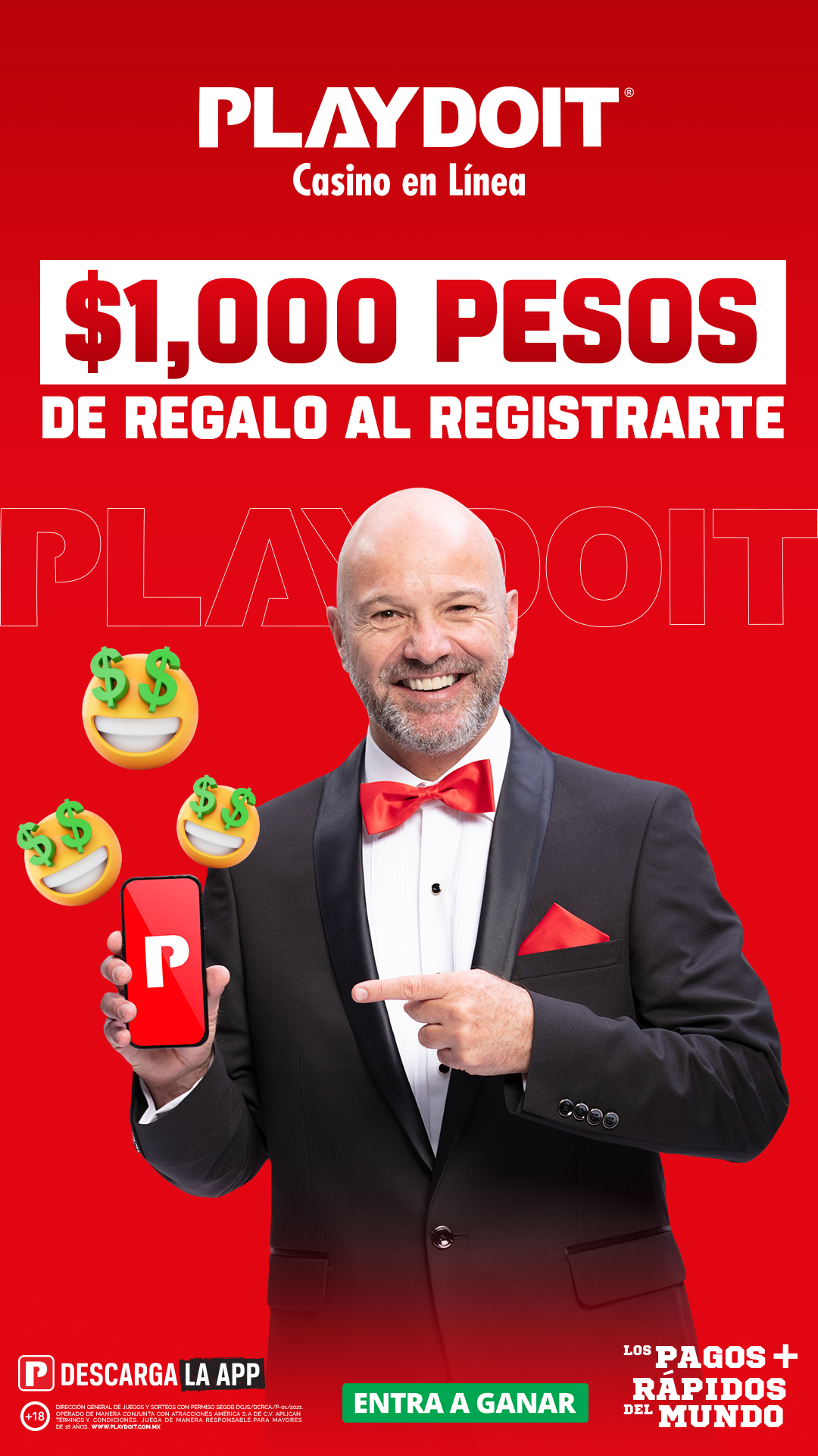 Playdoit México Facebook ad from May 25, 2026