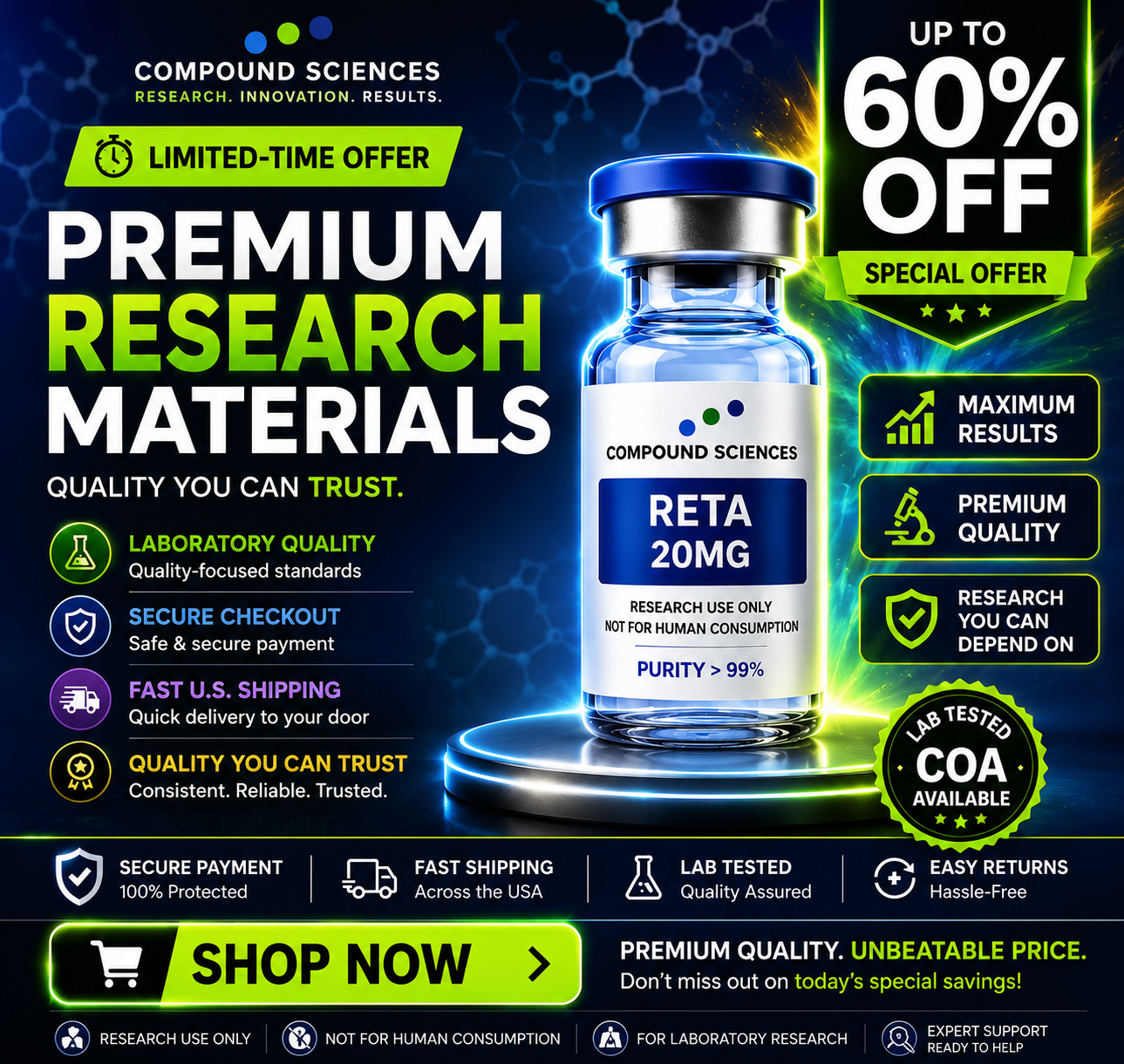 Compound Sciences Facebook ad from Jul 16, 2026