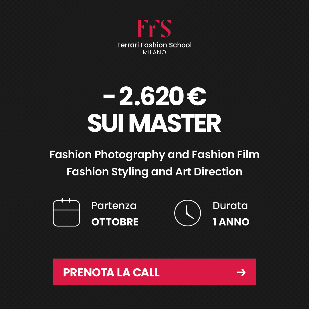 Ferrari Fashion School Facebook ad: -2.620€ di agevolazione sui Master in Fashion Photography…