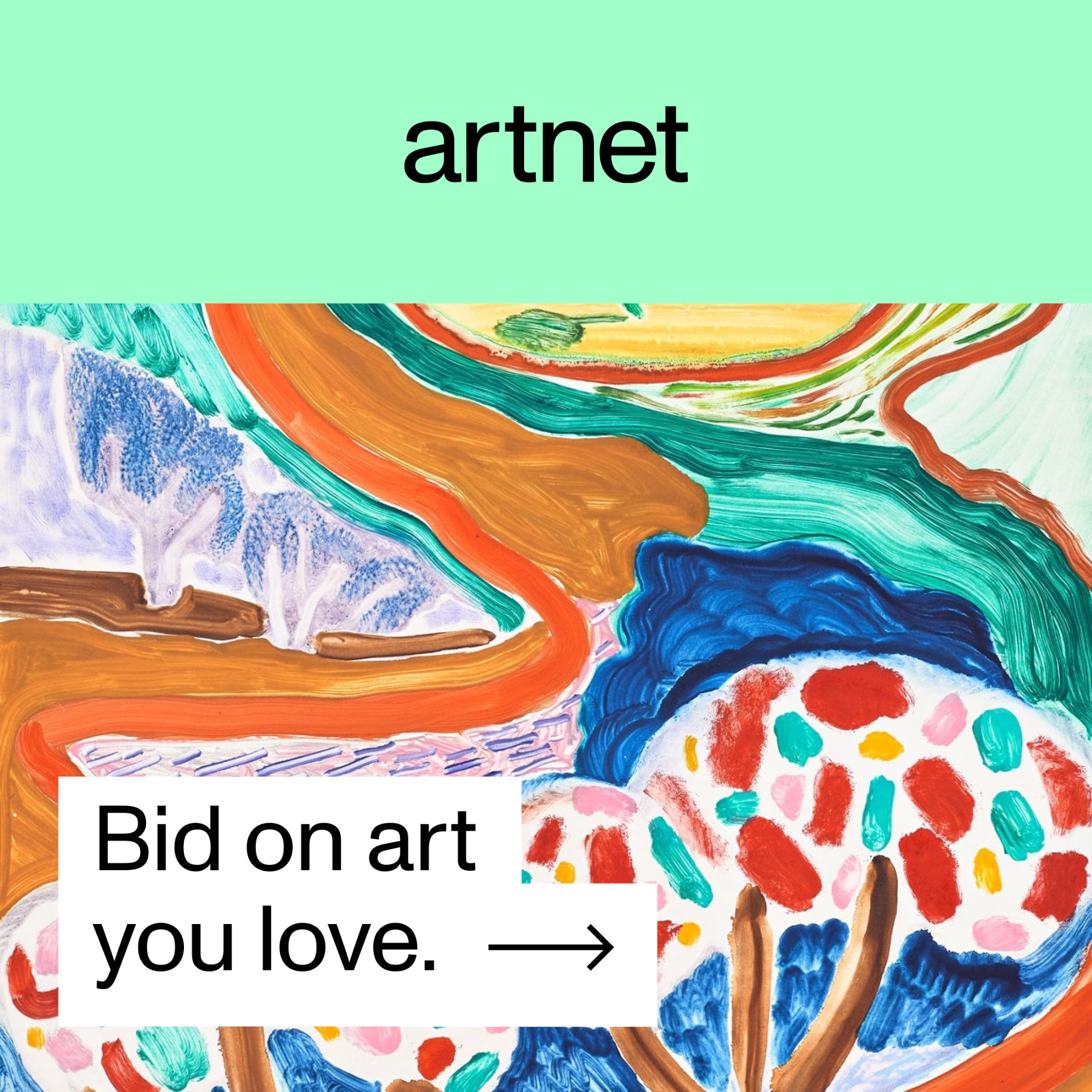 artnet Facebook ad: Browse Artnet's 24/7 Auctions
