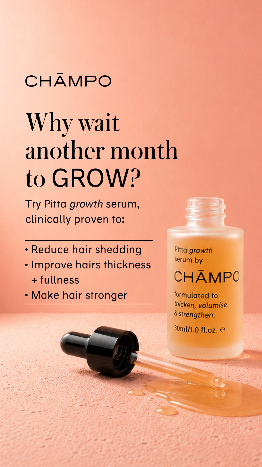 Chāmpo Haircare Facebook ad