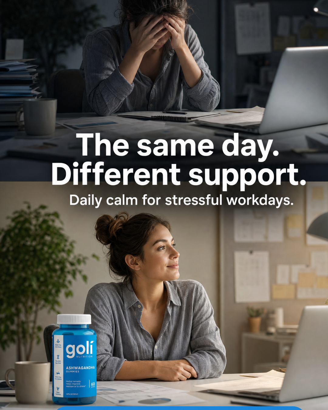 Goli Facebook ad: America's #1 Ashwagandha Brand