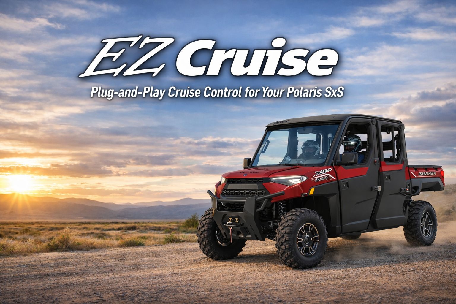 EZ Cruise - SXS & UTV Cruise Control Facebook ad: EZ Cruise, Plug-and-Play Cruise Control for Polaris UTVs