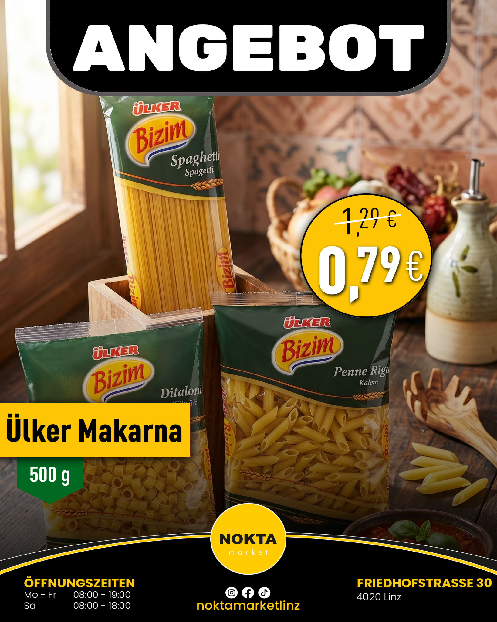 Nokta market Facebook ad: Dauertiefpreis!