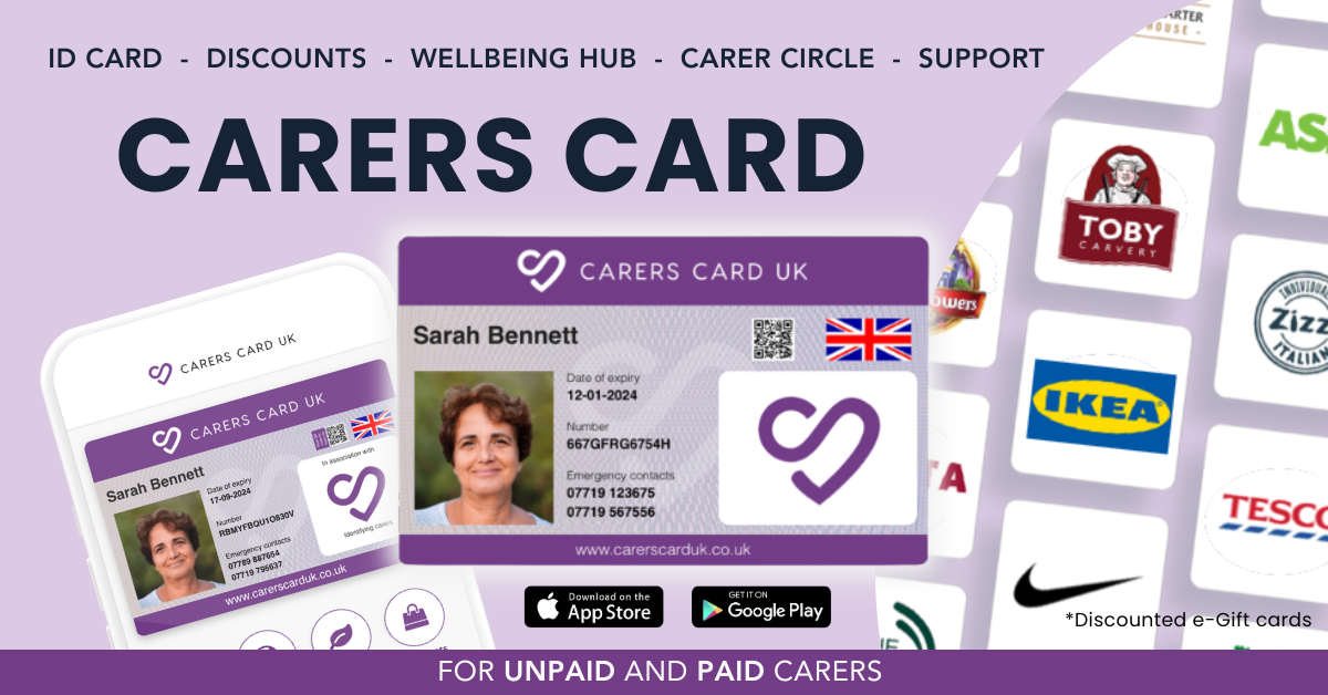 Carers Card UK Facebook ad