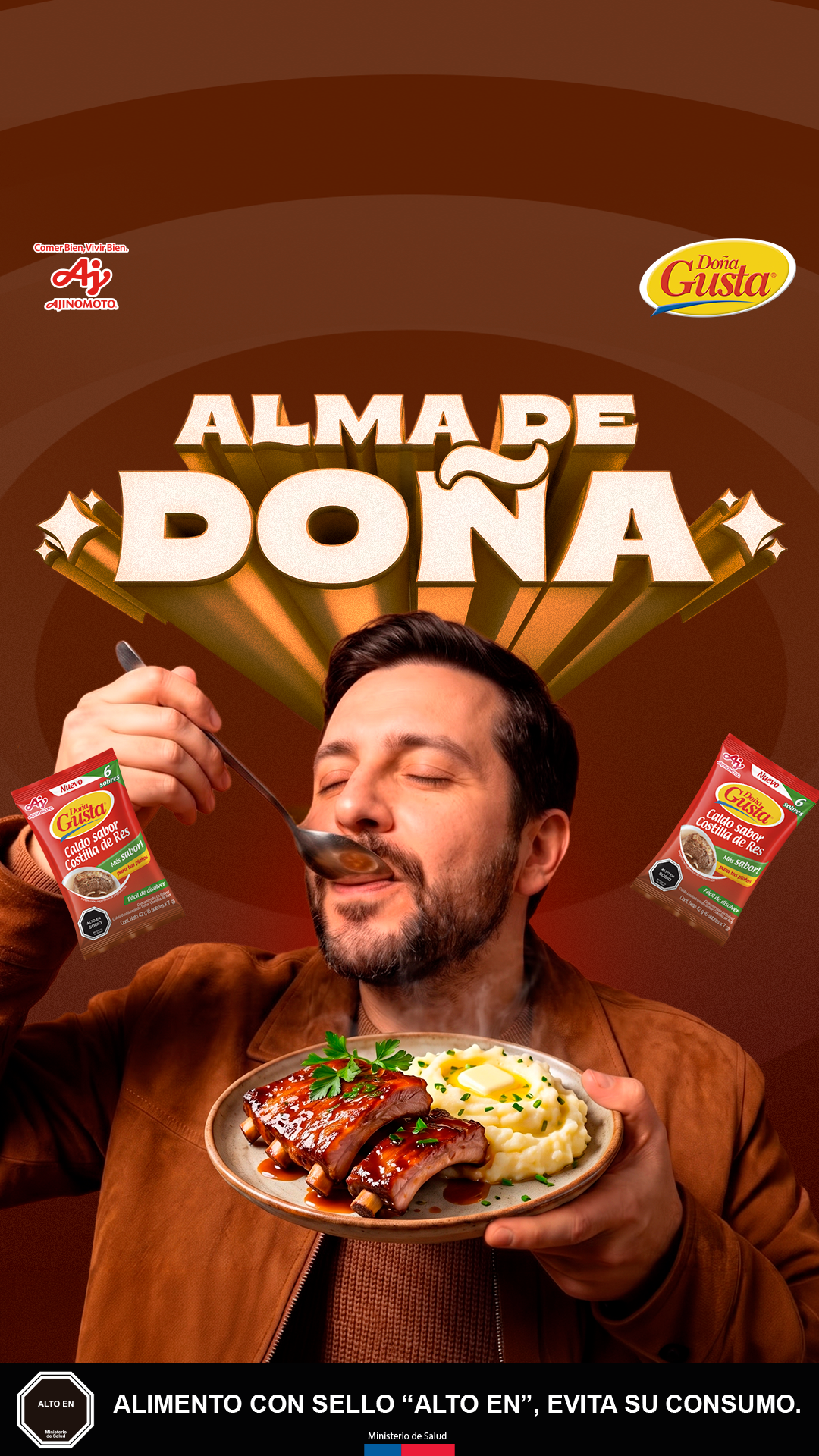 Ajinomoto Chile Facebook ad: Saca tu Alma de Doña